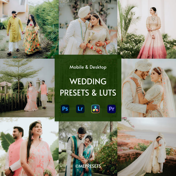 100 Wedding Lightroom Presets & LUTs