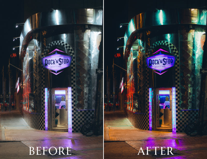 Cinematic Night Street Lightroom Presets