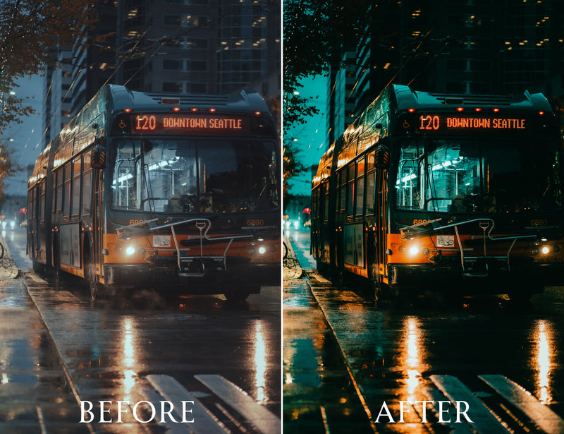 Cinematic Night Street Lightroom Presets