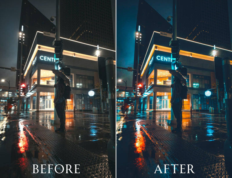 Cinematic Night Street Lightroom Presets