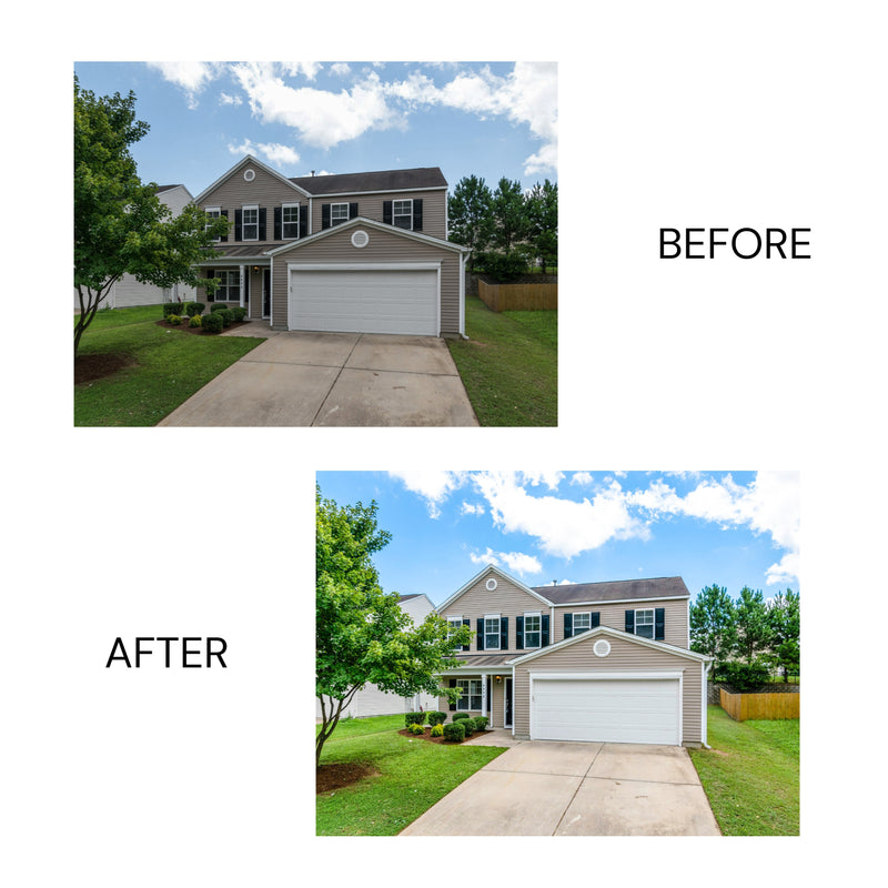 Real estate photo with vibrant lighting using mobile preset